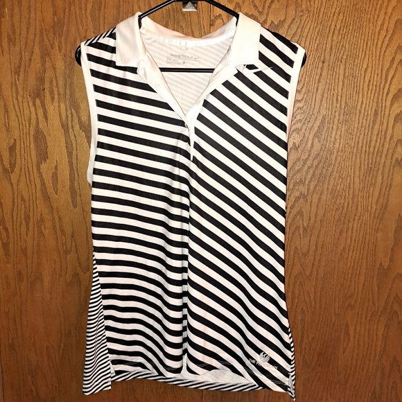 Nike Golf Tops - Nike Golf Dri fit Sleeve less Button Top size Large